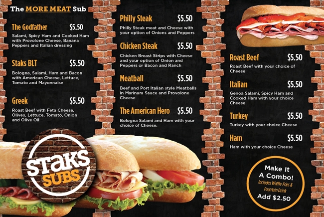 Staks Menu